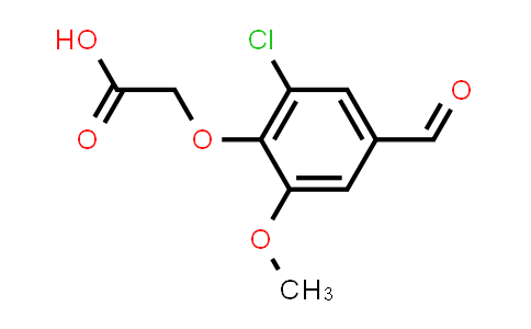CAS No. 123022-07-1, (2-Chloro-4-formyl-6-methoxyphenoxy)acetic acid