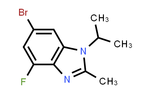 CAS No. 1231930-33-8, 6-Bromo-4-fluoro-1-isopropyl-2-methyl-1H-benzo[d]imidazole