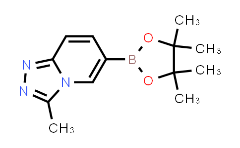 CAS No. 1231934-47-6, 3-Methyl-6-(4,4,5,5-tetramethyl-1,3,2-dioxaborolan-2-yl)-1,2,4-triazolo[4,3-a]pyridine