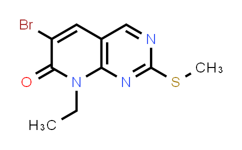 CAS No. 1232030-55-5, 6-Bromo-8-ethyl-2-methylsulfanylpyrido[2,3-d]pyrimidin-7-one