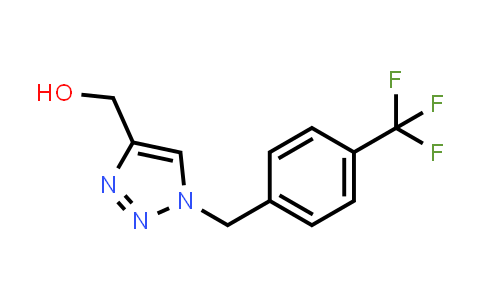 CAS No. 1232164-02-1, (1-(4-(Trifluoromethyl)benzyl)-1H-1,2,3-triazol-4-yl)methanol
