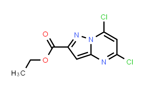 CAS No. 1232224-62-2, 5,7-Dichloropyrazolo[1,5-a]pyrimidine-2-carboxylic acid ethyl ester