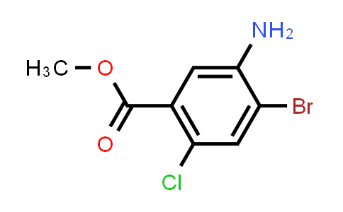 CAS No. 1232505-83-7, Methyl 5-amino-4-bromo-2-chlorobenzoate