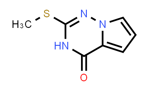 CAS No. 1232815-50-7, 2-(Methylthio)pyrrolo[2,1-f][1,2,4]triazin-4(3H)-one