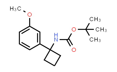 CAS No. 1233180-61-4, tert-Butyl (1-(3-methoxyphenyl)cyclobutyl)carbamate