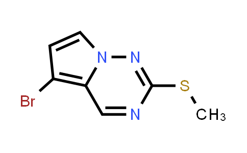 CAS No. 1233181-67-3, 5-Bromo-2-(methylsulfanyl)pyrrolo[2,1-f][1,2,4]triazine