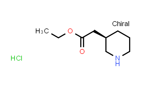 CAS No. 1233200-48-0, (R)-Piperidin-3-yl-acetic acid ethyl ester hydrochloride