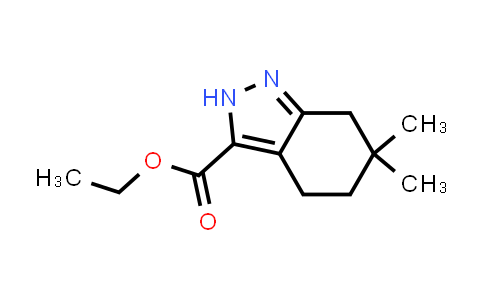CAS No. 1233243-56-5, Ethyl 6,6-dimethyl-4,5,6,7-tetrahydro-2H-indazole-3-carboxylate
