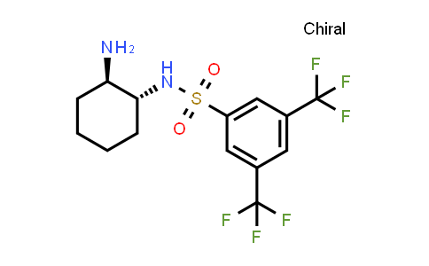 CAS No. 1233703-68-8, N-[(1R,2R)-2-Aminocyclohexyl]-3,5-bis(trifluoromethyl)benzenesulfonamide