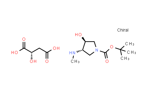 CAS No. 1233960-11-6, (3S,4S)-tert-Butyl 3-hydroxy-4-(methylamino)pyrrolidine-1-carboxylate (S)-2-hydroxysuccinate