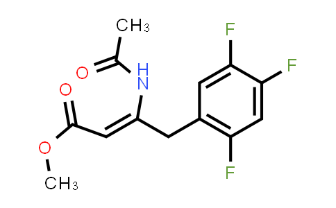 CAS No. 1234321-81-3, 2-Butenoic acid, 3-(acetylamino)-4-(2,4,5-trifluorophenyl)-, methyl ester, (2Z)-