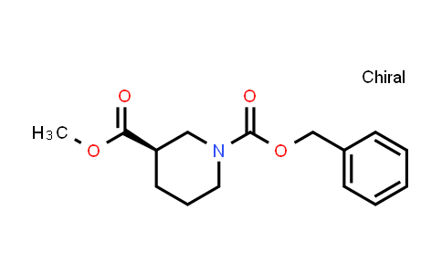 CAS No. 1234576-85-2, 1-Benzyl 3-methyl (3R)-piperidine-1,3-dicarboxylate