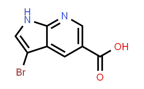 CAS No. 1234616-00-2, 3-Bromo-1H-pyrrolo[2,3-b]pyridine-5-carboxylic acid