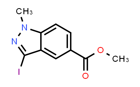 CAS No. 1234616-44-4, Methyl 3-iodo-1-methyl-1H-indazole-5-carboxylate