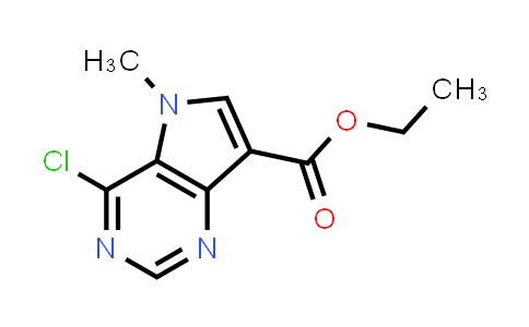 CAS No. 1234616-53-5, Ethyl 4-chloro-5-methyl-5H-pyrrolo[3,2-d]pyrimidine-7-carboxylate