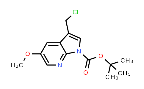 CAS No. 1234616-56-8, tert-Butyl 3-(chloromethyl)-5-methoxy-1H-pyrrolo[2,3-b]pyridine-1-carboxylate