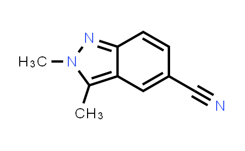 CAS No. 1234616-59-1, 2,3-Dimethyl-2H-indazole-5-carbonitrile