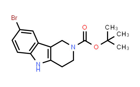 CAS No. 1234685-60-9, tert-Butyl 8-bromo-3,4-dihydro-1H-pyrido[4,3-b]indole-2(5H)-carboxylate