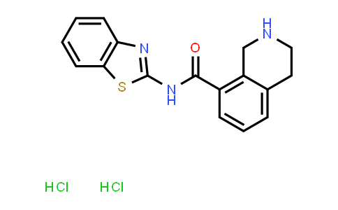 CAS No. 1235034-72-6, N-(benzo[d]thiazol-2-yl)-1,2,3,4-tetrahydroisoquinoline-8-carboxamide dihydrochloride