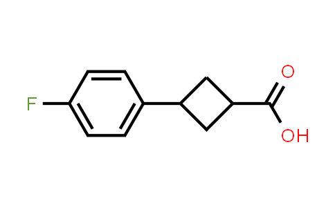 CAS No. 1235439-86-7, 3-(4-Fluorophenyl)cyclobutane-1-carboxylic acid