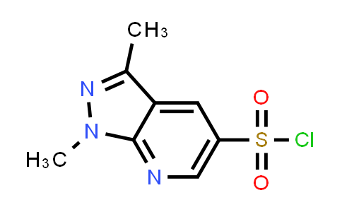CAS No. 1235439-97-0, 1,3-Dimethyl-1H-pyrazolo[3,4-b]pyridine-5-sulfonyl chloride