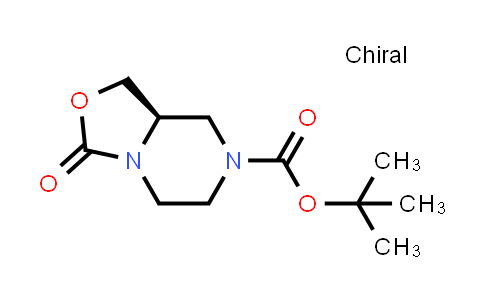 CAS No. 1235469-36-9, tert-Butyl (R)-3-oxotetrahydro-3H-oxazolo[3,4-a]pyrazine-7(1H)-carboxylate