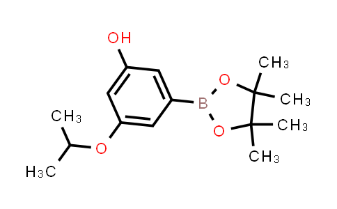 CAS No. 1235566-58-1, 3-Isopropoxy-5-(4,4,5,5-tetramethyl-1,3,2-dioxaborolan-2-yl)phenol