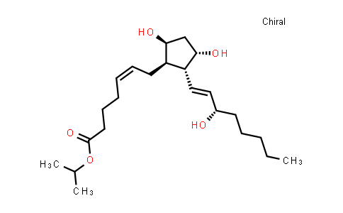 CAS No. 123648-48-6, Prosta-5,13-dien-1-oic acid, 9,11,15-trihydroxy-, 1-methylethyl ester, (5Z,9α,11β,13E,15S)-