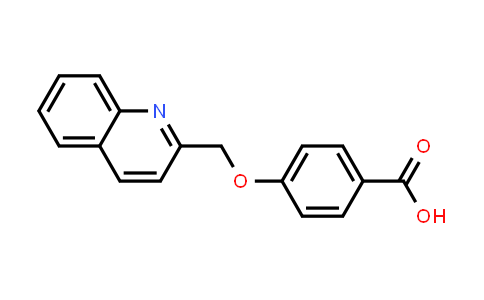 CAS No. 123724-16-3, 4-(2-Quinolinylmethoxy)benzoic acid