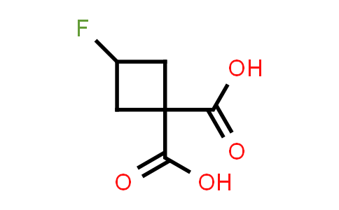 CAS No. 123812-77-1, 3-Fluorocyclobutane-1,1-dicarboxylic acid