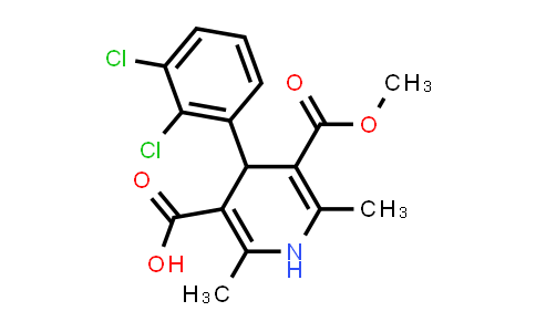 CAS No. 123853-39-4, 4-(2,3-Dichlorophenyl)-5-(methoxycarbonyl)-2,6-dimethyl-1,4-dihydropyridine-3-carboxylic acid