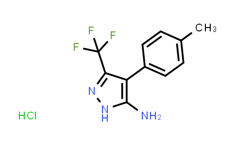 CAS No. 1238864-82-8, 4-(p-Tolyl)-3-(trifluoromethyl)-1H-pyrazol-5-amine hydrochloride