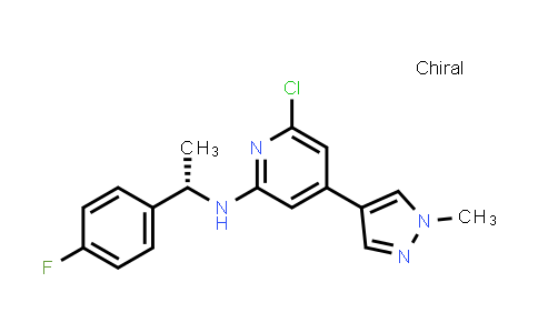 CAS No. 1239362-91-4, (S)-6-Chloro-N-[1-(4-fluorophenyl)ethyl]-4-(1-methyl-1H-pyrazol-4-yl)pyridin-2-amine