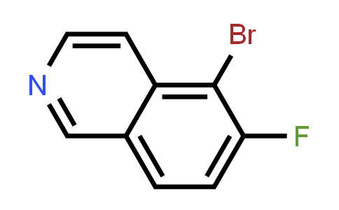 CAS No. 1239463-43-4, 5-Bromo-6-fluoroisoquinoline