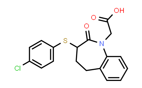CAS No. 1239583-95-9, 1H-1-Benzazepine-1-acetic acid, 3-[(4-chlorophenyl)thio]-2,3,4,5-tetrahydro-2-oxo-