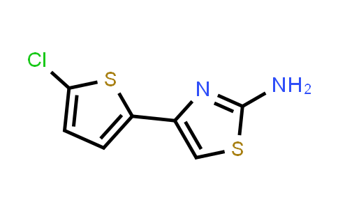 CAS No. 123971-45-9, 4-(5-Chloro-2-thienyl)-1,3-thiazol-2-amine