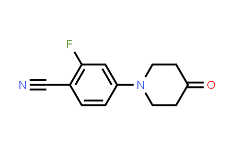 CAS No. 1239845-53-4, 2-Fluoro-4-(4-oxopiperidin-1-yl)benzonitrile