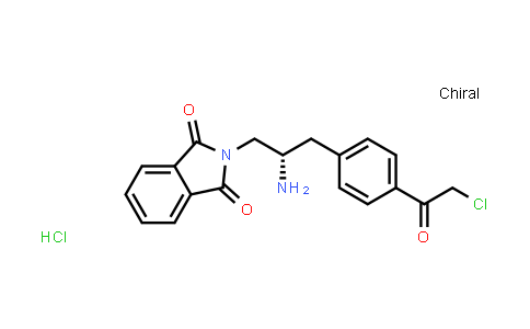 CAS No. 1240137-75-0, (S)-2-(2-amino-3-(4-(2-chloroacetyl)phenyl)propyl)isoindoline-1,3-dione (Hydrochloride)