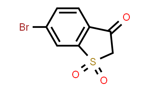 CAS No. 1240288-81-6, 6-Bromobenzothiophen-3(2H)-one 1,1-dioxide