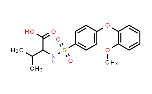 CAS No. 1240405-74-6, 2-[4-(2-Methoxyphenoxy)benzenesulfonamido]-3-methylbutanoic acid