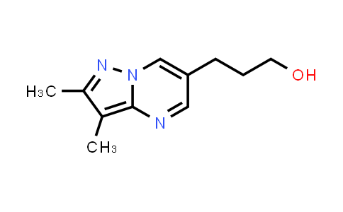 CAS No. 1240526-10-6, 3-(2,3-Dimethylpyrazolo[1,5-a]pyrimidin-6-yl)propan-1-ol