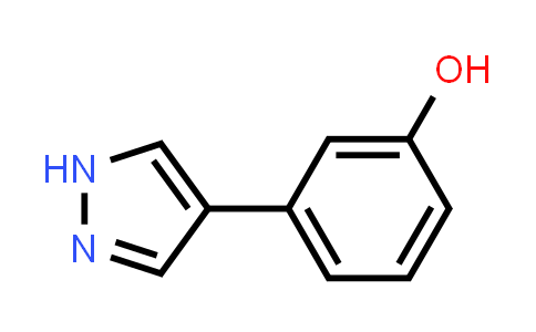 CAS No. 1240527-52-9, 3-(1H-Pyrazol-4-yl)phenol