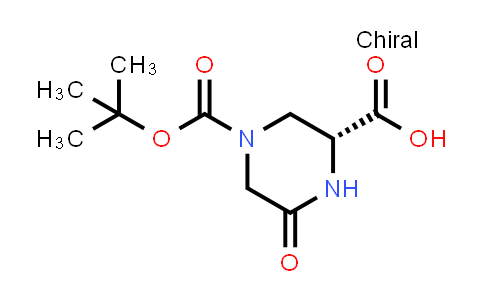 CAS No. 1240583-92-9, (R)-4-(tert-Butoxycarbonyl)-6-oxopiperazine-2-carboxylic acid