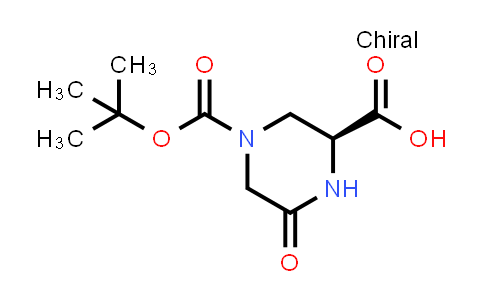 CAS No. 1240586-09-7, (S)-4-(tert-Butoxycarbonyl)-6-oxopiperazine-2-carboxylic acid