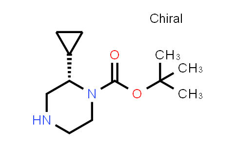 CAS No. 1240586-17-7, tert-Butyl (2S)-2-cyclopropylpiperazine-1-carboxylate