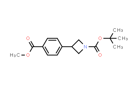 CAS No. 1240970-70-0, tert-Butyl 3-(4-(methoxycarbonyl)phenyl)azetidine-1-carboxylate