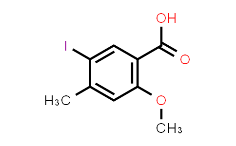 CAS No. 1241674-09-8, 5-Iodo-2-methoxy-4-methylbenzoic acid