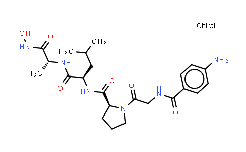 CAS No. 124168-73-6, 4-Aminobenzoyl-Gly-Pro-D-Leu-D-Ala hydroxamic acid