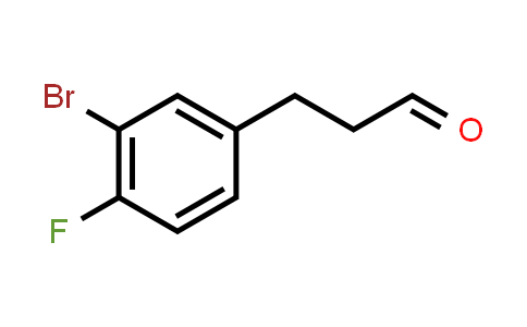 CAS No. 124170-34-9, Benzenepropanal, 3-bromo-4-fluoro-