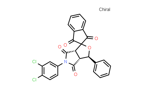 CAS No. 1241942-69-7, (3R,3aR,6aS)-5-(3,4-Dichlorophenyl)-3-phenyl-3,3a-dihydrospiro[furo[3,4-c]pyrrole-1,2'-indene]-1',3',4,6(5H,6aH)-tetraone